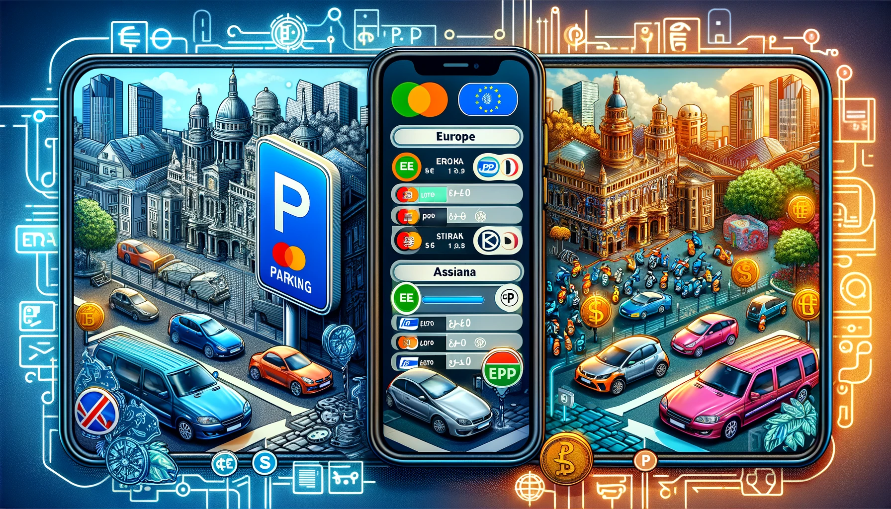 Navigating the Digital Parking Landscape: A Comparative Study of Parking Apps in Europe and Asia